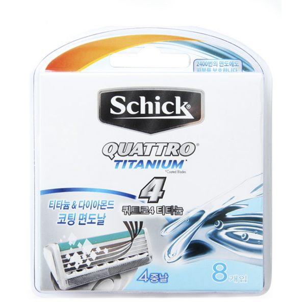 Сменные лезвия Schick Quattro Titanium Sensitive  (16 кассет)